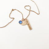 Love You More Heart Charm Necklace