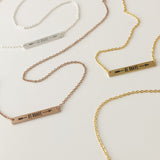 Be Brave Bar Necklace