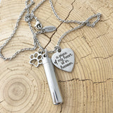 Pet Memorial Necklace Keychain - Pet Loss - Ash Jewelry - Pet Ash - Dog Cat Jewelry- Cremation urn