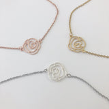 Flora Necklace in Gold, Silver, or Rose Gold FREE SHIPPING
