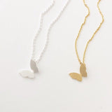 Butterfly Necklace in Gold, or Silver, FREE SHIPPING