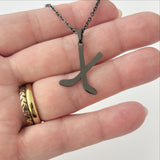Hockey Sport Team Necklace, Silver, Gold, Rose Gold, Black