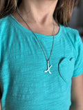 Hockey Sport Team Necklace, Silver, Gold, Rose Gold, Black
