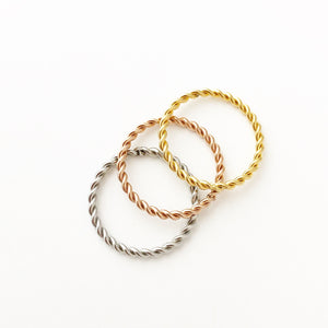 Twisted Rope Stacking Rings