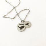 Mama Bird Charm Necklace