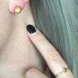 Round Stud Earrings