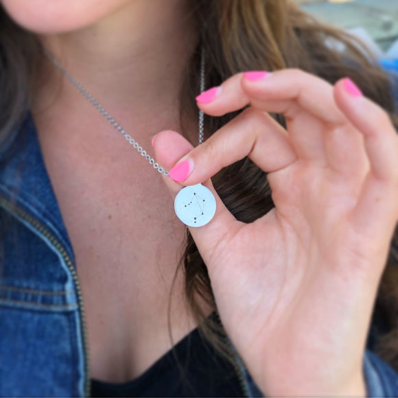 Zodiac Star Constellation Charm Necklace