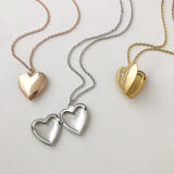 Heart Photo Locket Necklace