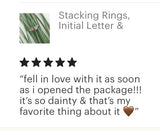 Initial / Zodiac Sign Stacking Rings