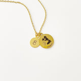 Zodiac Horoscope & Initial Charm Necklace