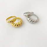 Croissant Twisted Dome Ring