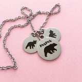 Mama Bear Charm Necklace