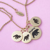 Mama Bear Charm Necklace