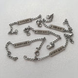 Mama, baby, sister, auntie, or grandma Bear Bar Bracelet, Bear Cub, Stainless Steel, non tarnish, hypo-allergenic