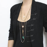 Initial Coin Necklace, Stainless Steel