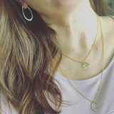 Luna Necklace in Gold, Silver, or Rose Gold FREE SHIPPING