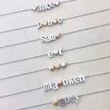 Sweetheart Letter Necklace, initial, kids names, heart