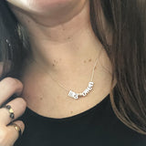 Sweetheart Letter Necklace, initial, kids names, heart