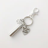 Pet Memorial Necklace Keychain - Pet Loss - Ash Jewelry - Pet Ash - Dog Cat Jewelry- Cremation urn
