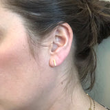 Bar earrings, gold, rose gold, silver