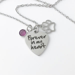 Memorial Necklace - Pet Loss - Ash Jewelry - Pet Ash - Dog Cat Jewelry- Cremation urn