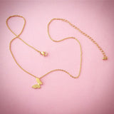 Butterfly Necklace in Gold, or Silver, FREE SHIPPING