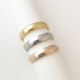 Thick Ring, Silver, Rose Gold, Gold Stainless Steel