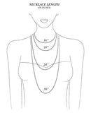 Initial necklace gold or silver, initial charm necklace