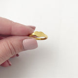Heart ring, gold heart ring, gold chunky ring