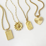 Moon Necklace, Gold moon necklace, Celestial Necklace