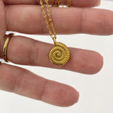 Gold Seashell Necklace, Beach Necklace, Shell Necklace