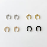 Horse Shoe earrings, lucky earrings gold, rose gold, silver, black