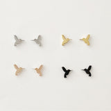 Hummingbird Stud earrings, gold, rose gold, silver, black