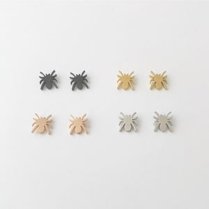 Spider Earrings, gold, rose gold, silver