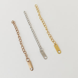 Chain extender, Silver, Gold, Rose Gold