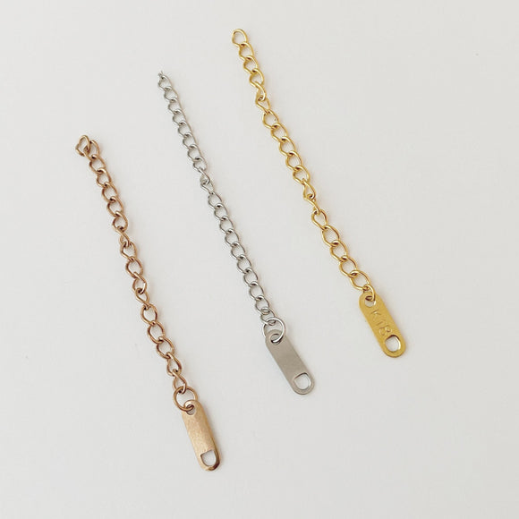 Chain extender, Silver, Gold, Rose Gold