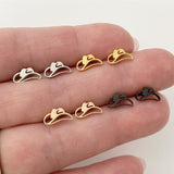 Cowboy Hat earring studs, gold, rose gold, silver, black