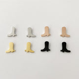 Cowboy Boot earring studs, gold, rose gold, silver, black