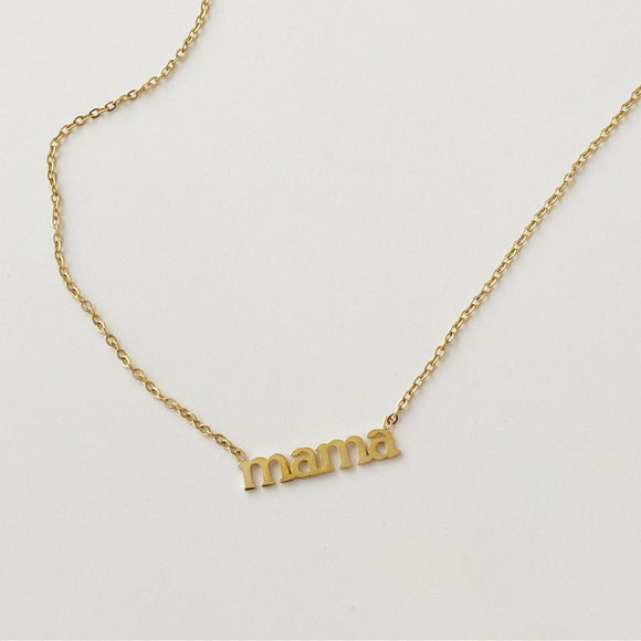 Mama Necklace in Gold