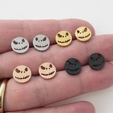 Halloween earrings, Silver, Gold, Rose Gold, Black